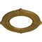 Ekena Millwork Benson Ceiling Medallion (Fits Canopies up to 6 1/8"), 11 1/8"OD x 6 1/8"ID x 5/8"P, Gold CM11BNGLS - alternate 5
